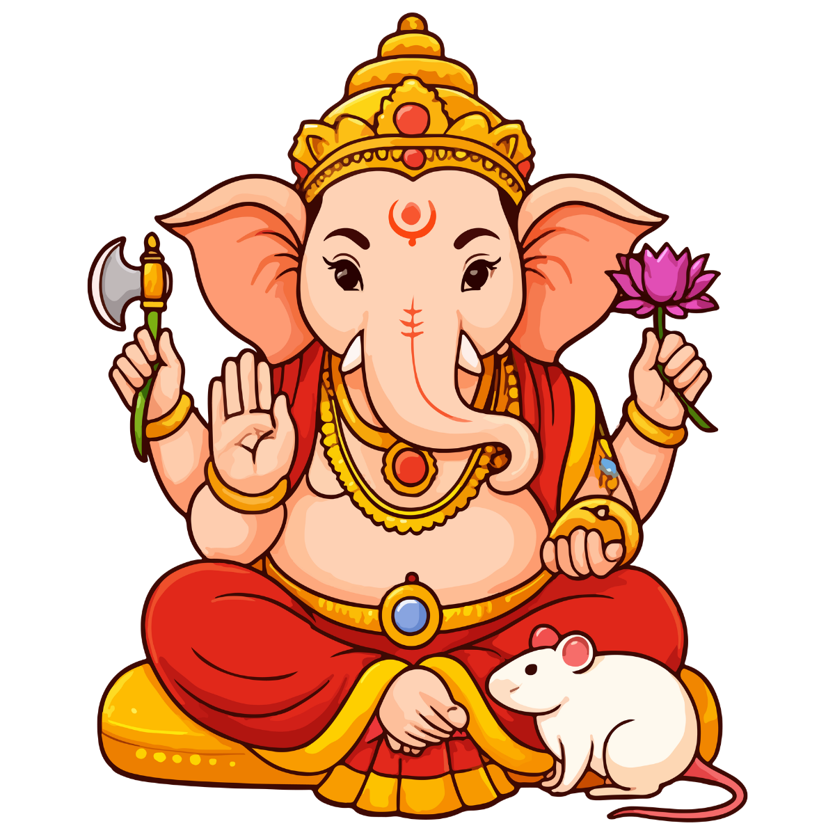 Baby Ganesh ji giving blessings
